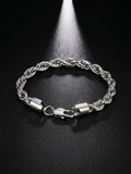 Rope Chain Bracelet | Silver