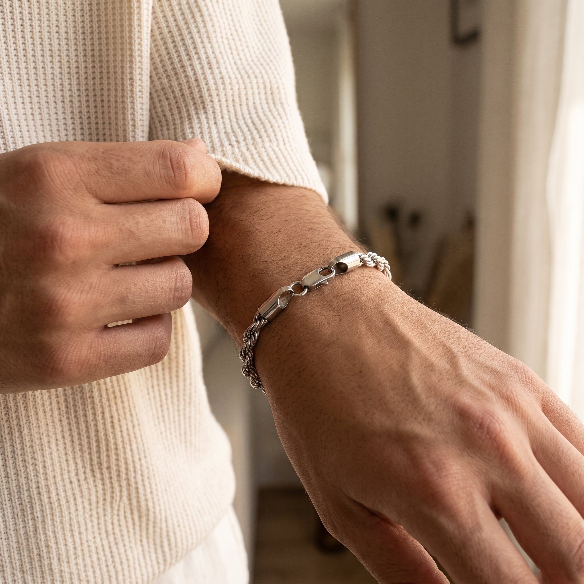 Rope Chain Bracelet | Silver