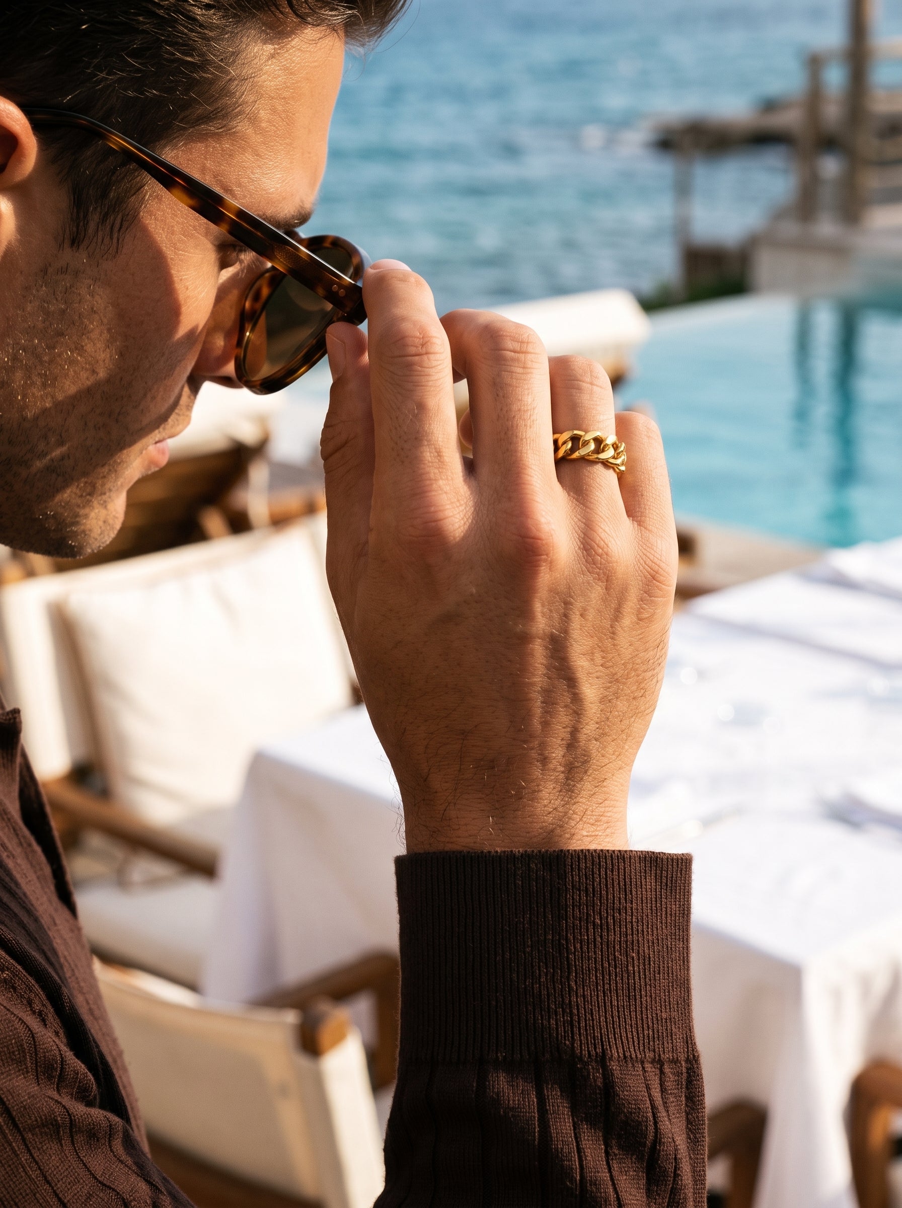 Apex Link Ring | Gold