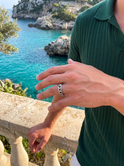Apex Link Ring | Silver