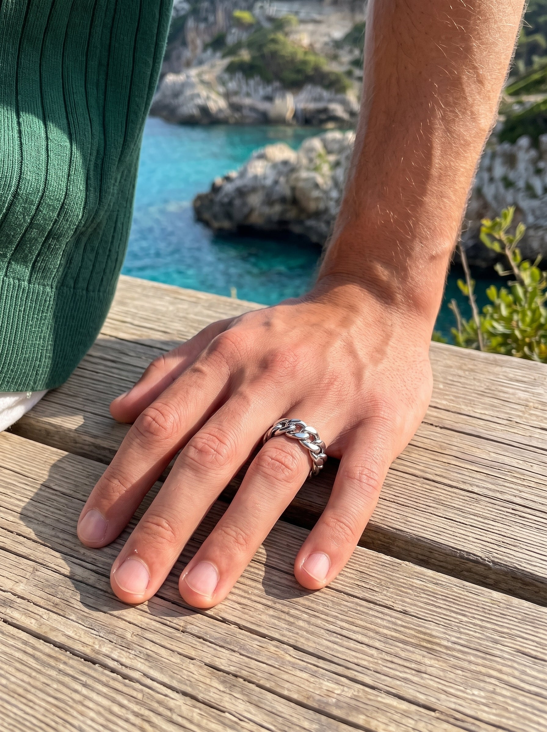 Apex Link Ring | Silver