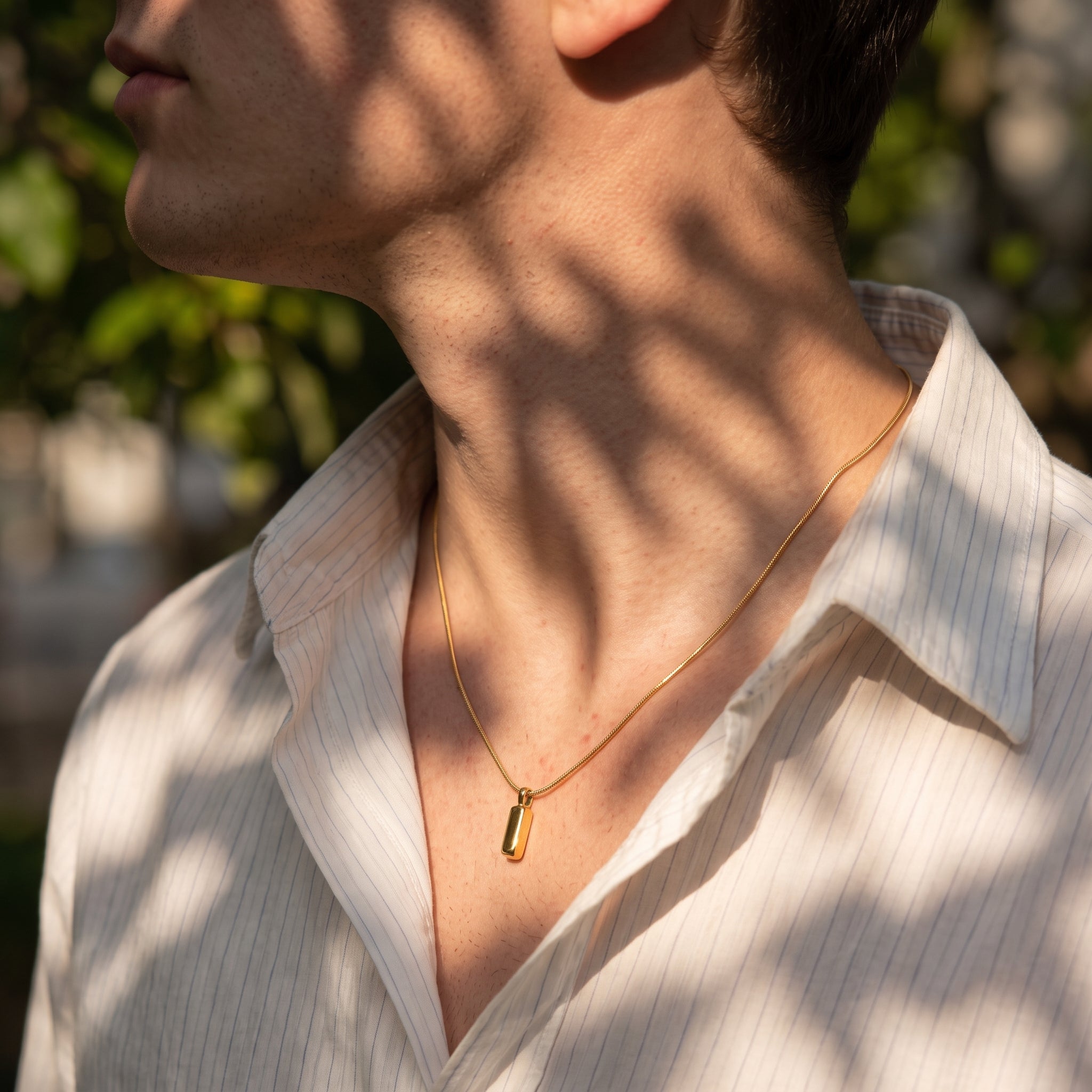 Snake Bar Pendant | Gold