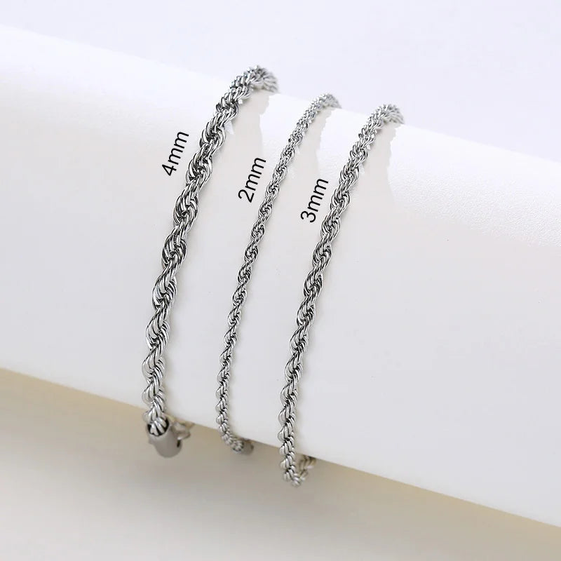 Rope Chain Bracelet | Silver