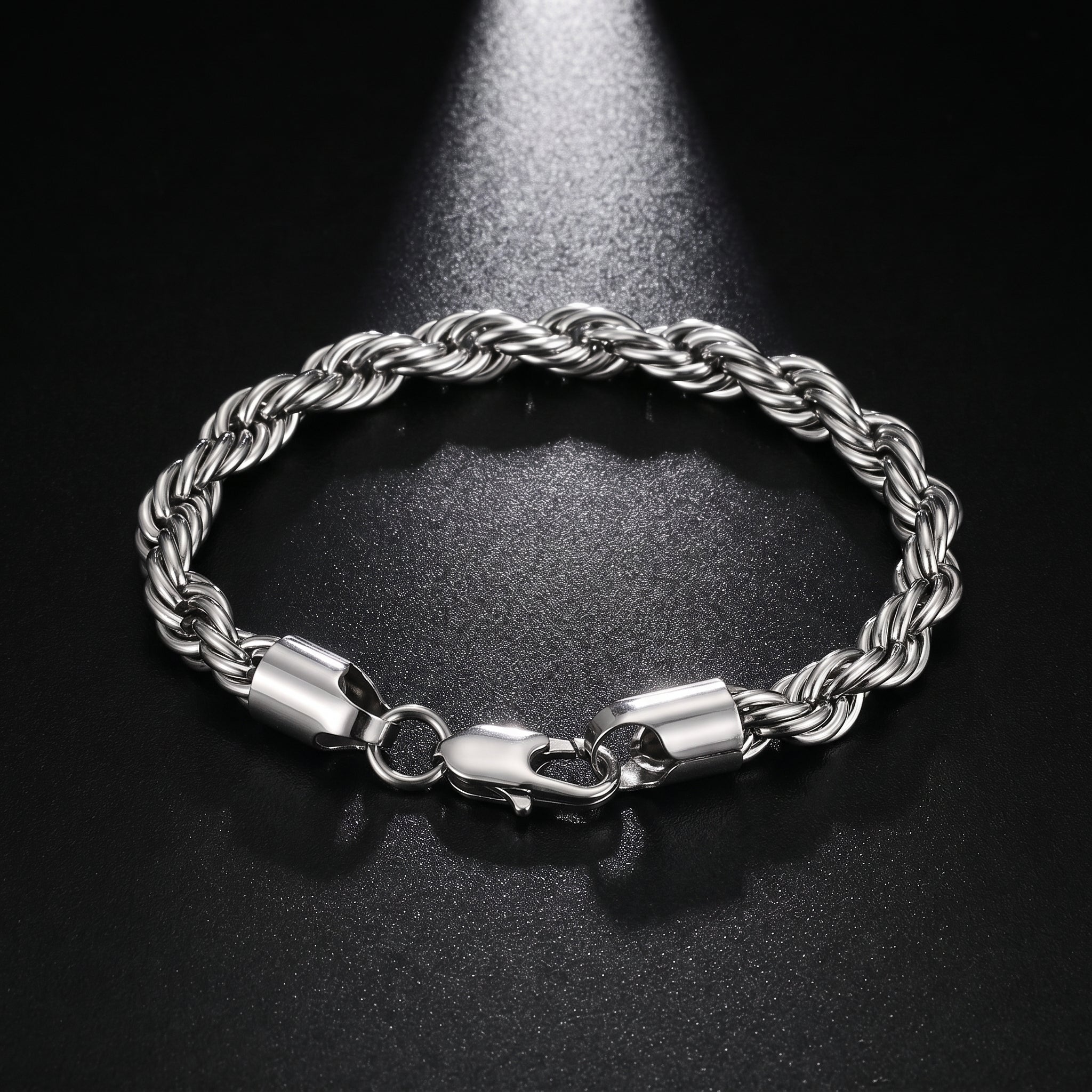 Rope Chain Bracelet | Silver