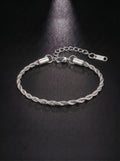 Rope Chain Bracelet | Silver