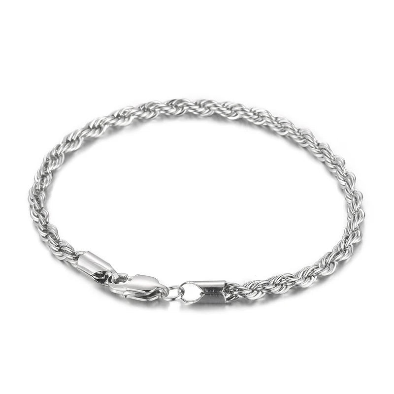 Rope Chain Bracelet | Silver