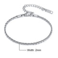Rope Chain Bracelet | Silver