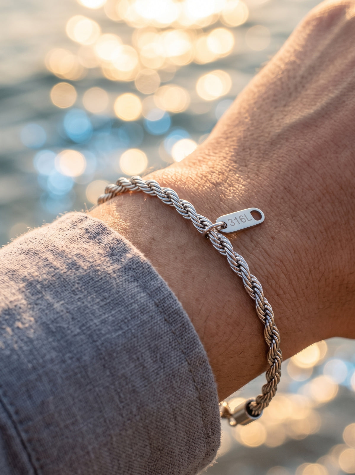 Rope Chain Bracelet | Silver