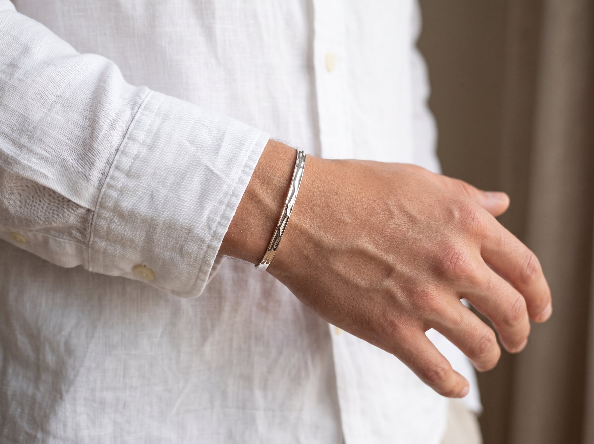 Polished C-Cuff | Silver